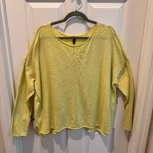 Eileen Fisher Woman's Summer Sweater/Top, Yellow, Size XL